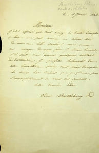 Lettre autographe signée