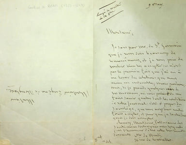Lettre autographe signée