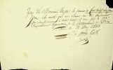 Pièce autographe signée . Paul de Kock (1793-1871), écrivain.