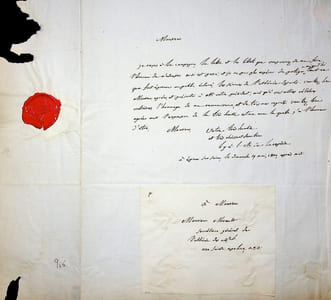 Lettre autographe signée