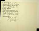 Lettre autographe signée . Henri Noulhac (1866-1931), relieur.