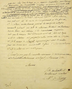 Lettre autographe signée