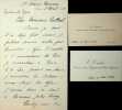 Lettre autographe signée . [Japon] Hachisuka Mochiaki (1846-1918), ambassadeur du Japon en France, homme politique, premier marquis Hachisuka, ...