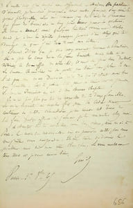 Lettre autographe signée à Edmond About