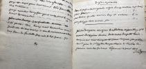 [Oslon, Saône-et-Loire, Bourgogne] Manuscrit relié en vélin souple, Livre de dépenses pour un domaine situé à Oslon.. [Oslon, Saône-et-Loire, ...