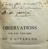 Observations sur les volcans de l'Auvergne suivies de notes sur divers objets, recueillies dans une course minéralogique, faite l'année dernière, an ...