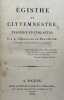 Egisthe et Clytemnestre, tragédie en cinq actes.. Auguste Gondeville de Mont-Riché, 