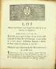 [Esclavage et gens de couleurs libres] Loi Relative aux Colonies, avec l'exposé des motifs qui en ont déterminé les dispositions. Donnée à Paris, le ...