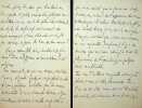 Lettre autographe signée. [Belgique] Franz Mahutte (1862-1927), écrivain, journaliste belge.