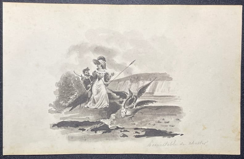 [Dessin romantique] Oeuvres de Walter Scott, Le conn&eacute;table de Chester.. [Dessin romantique] Oeuvres de Walter Scott, Le conn&eacute;table de Chester.