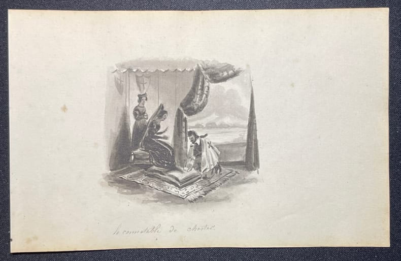 [Dessin romantique] Oeuvres de Walter Scott, Le conn&eacute;table de Chester.. [Dessin romantique] Oeuvres de Walter Scott, Le conn&eacute;table de Chester.