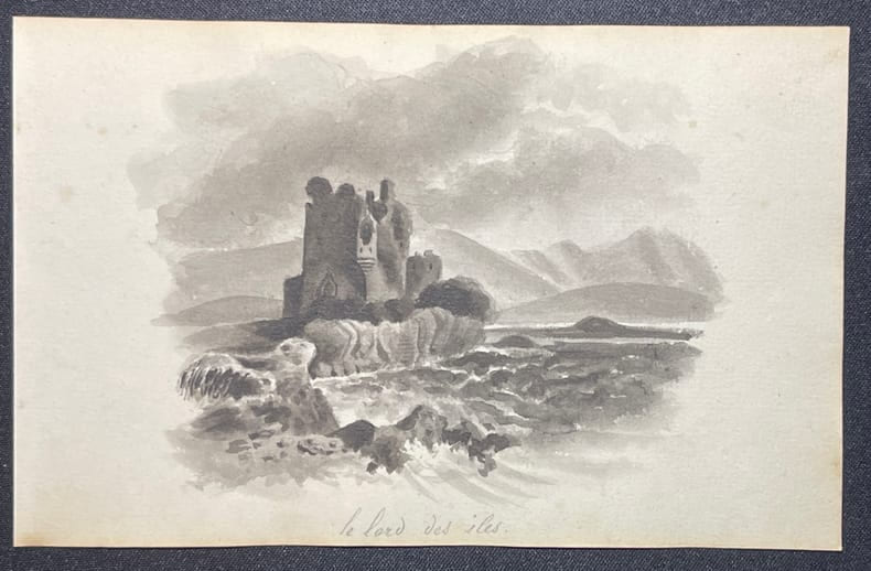 [Dessin romantique] Oeuvres de Walter Scott, Le lord des &icirc;les.. [Dessin romantique] Oeuvres de Walter Scott, Le lord des &icirc;les.