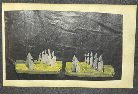 [Dessin romantique] Une procession de pénitents (?). [Dessin romantique] Une procession de pénitents (?)