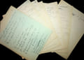 important ensemble de notes autog.... Sacha Guitry (1885-1957), &eacute;crivain, r&eacute;...