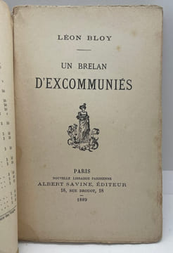 Un brelan d'excommuniés - L'enfant terrible - Le fou - Le lépreux.. Léon Bloy,