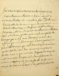 Lettre autographe - belle lettre avec une critique de Télémaque