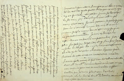 Lettre autographe - belle lettre avec une critique de Télémaque
