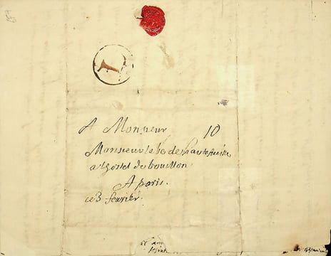 Lettre autographe - belle lettre avec une critique de Télémaque. Charles de Saint-Evremond (1613-1703), écrivain.