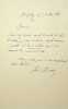 Lettre autographe signée à l'éditeur Dentu. Jules Claretie (1840-1913), écrivain. 