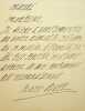 Lettre autographe signée. Marie Bell (1900-1985), actrice, sociétaire de la Comédie-Française.