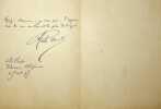 Lettre autographe signée. Charles Buet (1846-1897), écrivain, journaliste.