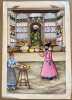 Artiste anonyme, Iran, intérieur d'une boutique de poteries et porcelaines.. Artiste anonyme, aquarelle Qajar, Iran