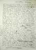 Manuscrit autographe. Gilles Deleuze (1925-1995), philosophe.