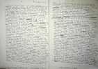 Manuscrit autographe. Gilles Deleuze (1925-1995), philosophe.