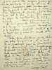 Lettre autographe signée. Georges Gasté (1869-1910), peintre orientaliste, photographe, actif en Afrique du Nord, Egypte et aux Indes. 
