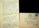 Lettre autographe signée. André Spire (1868-1966), poète, écrivain, militant sioniste.