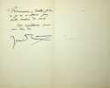 Lettre autographe signée. Jean Rameau (1858-1942), poète, romancier, membre des Hydropathes.