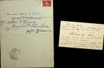 Lettre autographe signée. Robert de Flers (1872-1927), écrivain, membre de l'Académie française. 