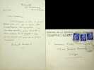 Lettre autographe signée. Marcel Arland (1899-1986), écrivain. 