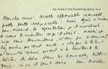 Lettre autographe signée. Lucien Fabre (1889-1952), écrivain, industriel.