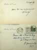 Lettre autographe signée. Raymond Poincaré (1860-1934), homme politique, président de la république.