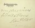 Lettre autographe signée. Léon Riotor (1865-1946), écrivain, homme politique. 