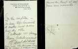 Lettre autographe signée. Paul Adam (1862)1920), écrivain. 