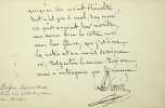 Lettre autographe signée. Henri Dupin (1787-1887), écrivain, librettiste, collaborateur d'Eugène Scribe. 