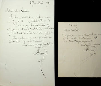 Lettre autographe signée
