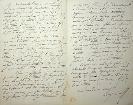 Lettre autographe signée à Joseph Méry. Alexandre Dujarrier (1815-1845), journaliste, tué en duel, ami de Dumas fils. 