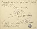Lettre autographe signée. Henri Cazalis (1840-1909), poète, médecin. 