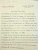 Lettre signée à l'écrivain Jean Ajalbert. Pierre Veber (1869-1942), écrivain. 