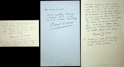 Lettre autographe signée à l'écrivain Jean Ajalbert (lot de 3)