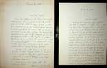 Lettre autographe signée à Jean Ajalbert. Albert Thibaudet (1874-1936), écrivain, critique littéraire. 