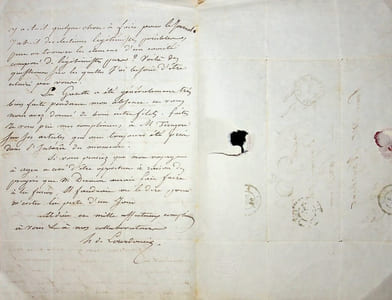 Lettre autographe signée