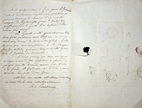 Lettre autographe signée. Honoré de Lourdoueix (1787-1860), écrivain, journaliste, polémiste.