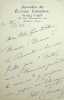 Lettre autographe signée à Jean Ajalbert. José Germain (1884-1964), écrivain. 