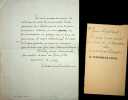 Lettre autographe signée à Jean Ajalbert. Charles Rivet (1881-1955), écrivain - notamment sur la Russie-, journaliste, militant communiste. 