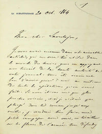 Lettre autographe signée