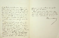 Lettre autographe signée